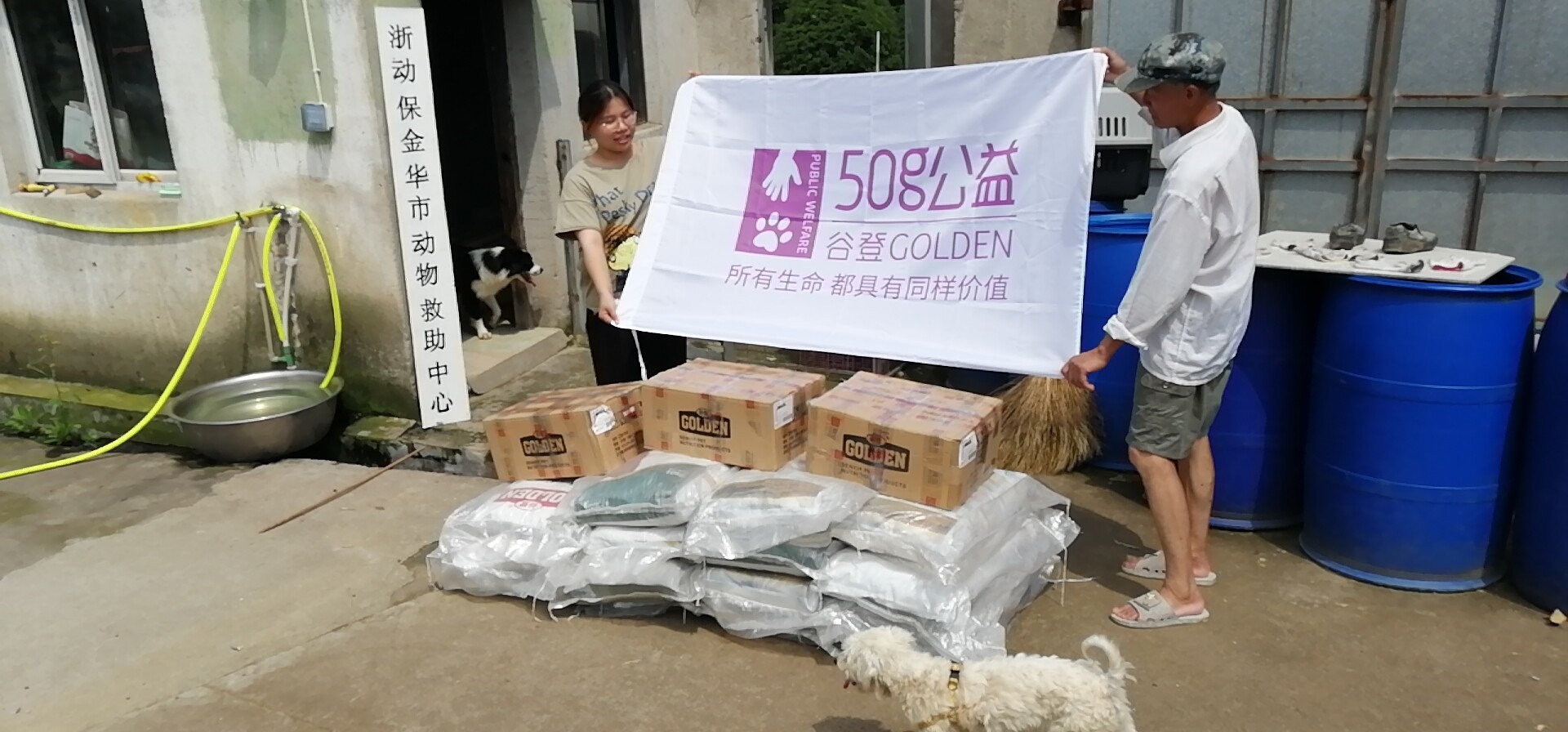 攜手公益，溫暖同行——金華錦安寵物用品攜谷登50g助力動(dòng)物救助